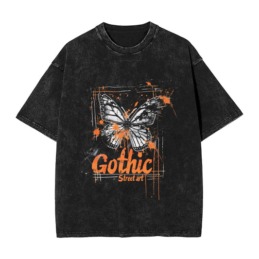 Men's Heavyweight Cotton Short Sleeve Crew Neck T-Shirt GOT065O