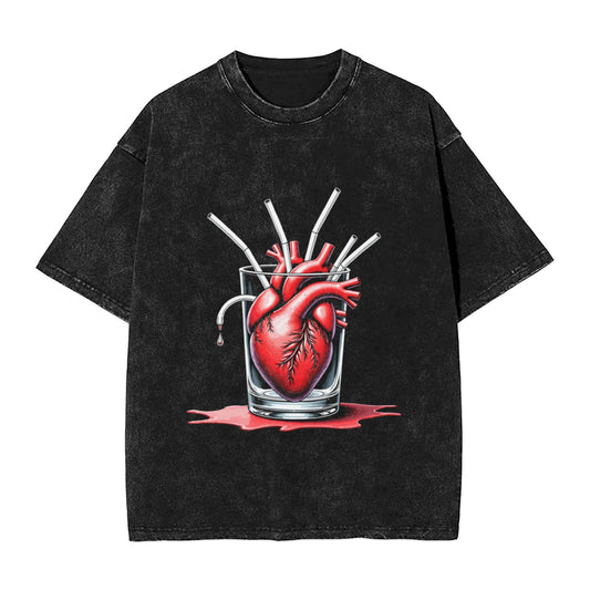 Men's Heavyweight Cotton Short Sleeve Crew Neck T-Shirt GOT109R