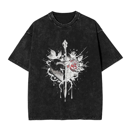 Men's Heavyweight Cotton Short Sleeve Crew Neck T-Shirt GOT064W