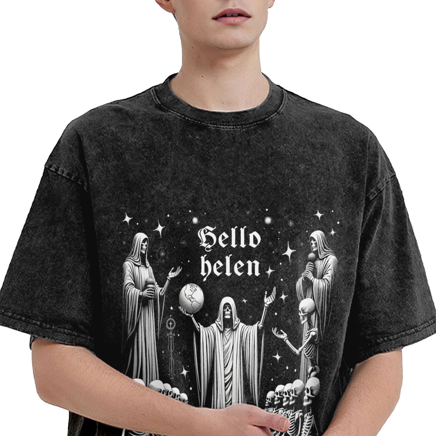 Men's Heavyweight Cotton Short Sleeve Crew Neck T-Shirt GOT107W