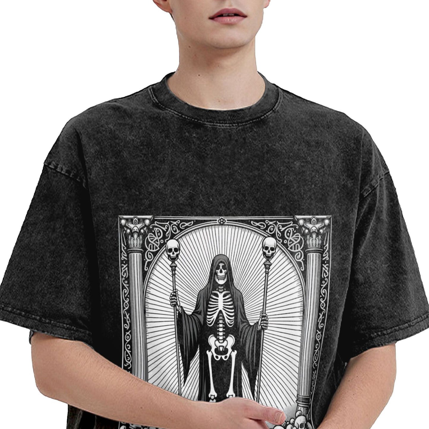 Men's Heavyweight Cotton Short Sleeve Crew Neck T-Shirt GOT108W