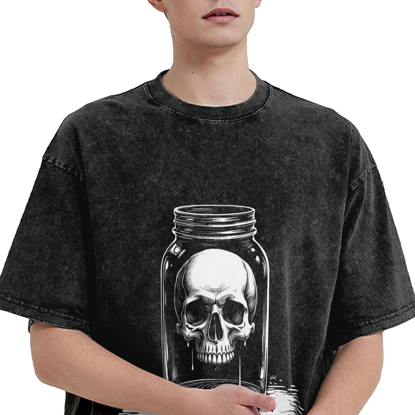 Men's Heavyweight Cotton Short Sleeve Crew Neck T-Shirt GOT105W
