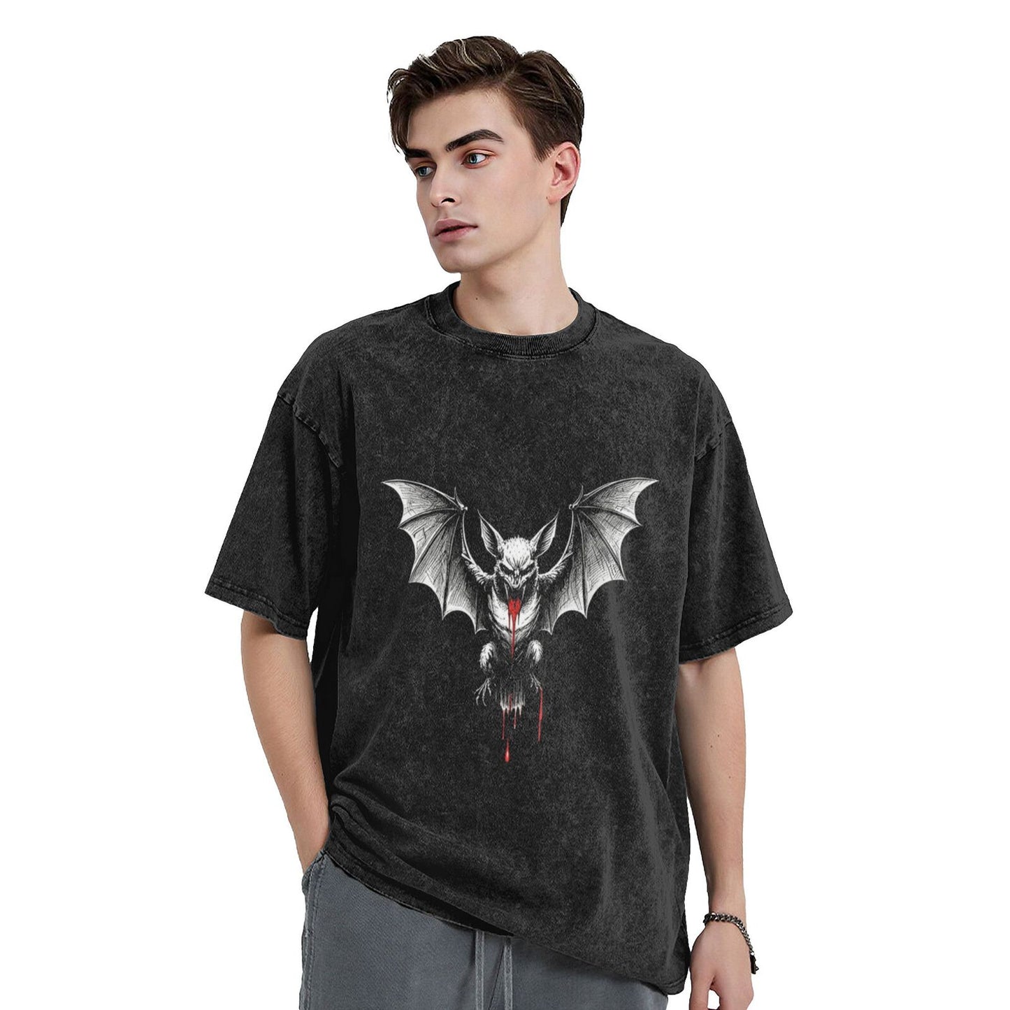 Unisex Cotton Short Sleeve T-Shirt - Year-Round Breathable Crew Neck Top with Playful Graphic T-Shirt GOT007W