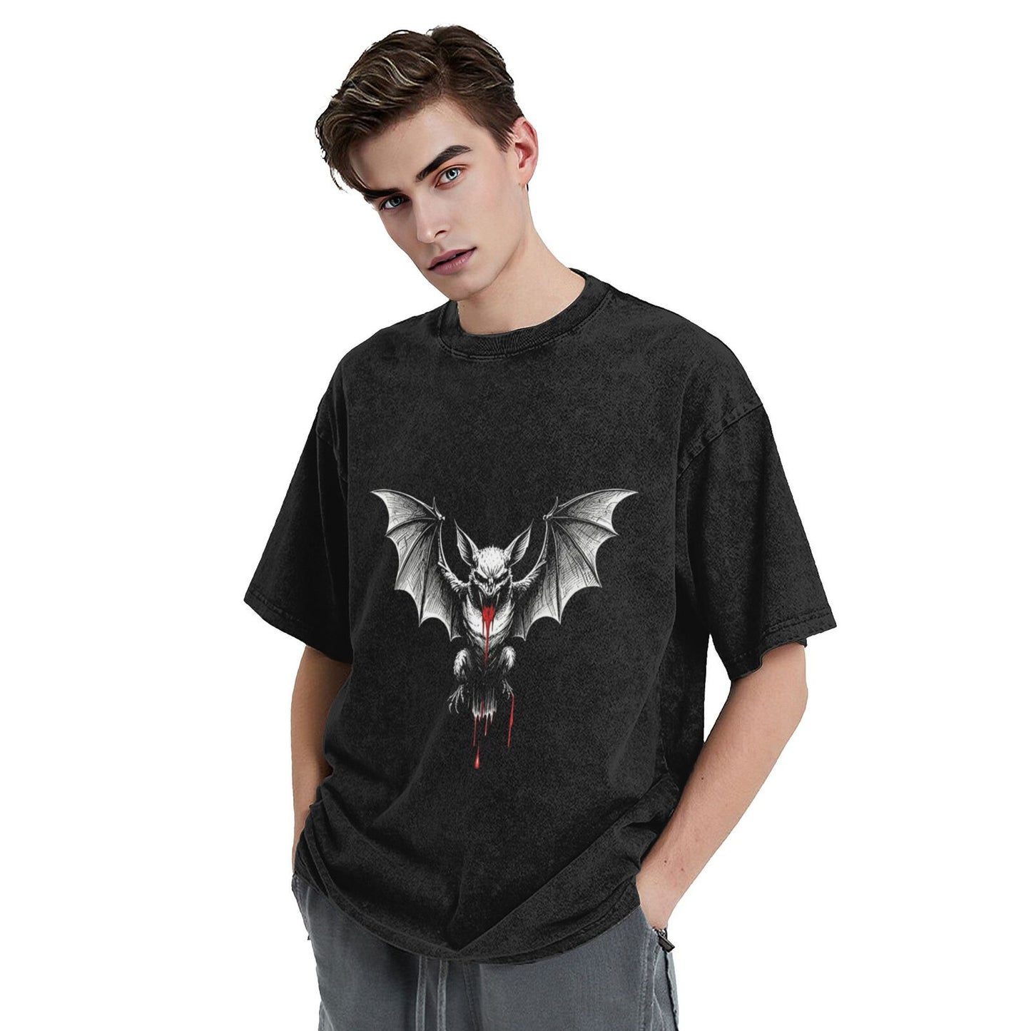 Unisex Cotton Short Sleeve T-Shirt - Year-Round Breathable Crew Neck Top with Playful Graphic T-Shirt GOT007W