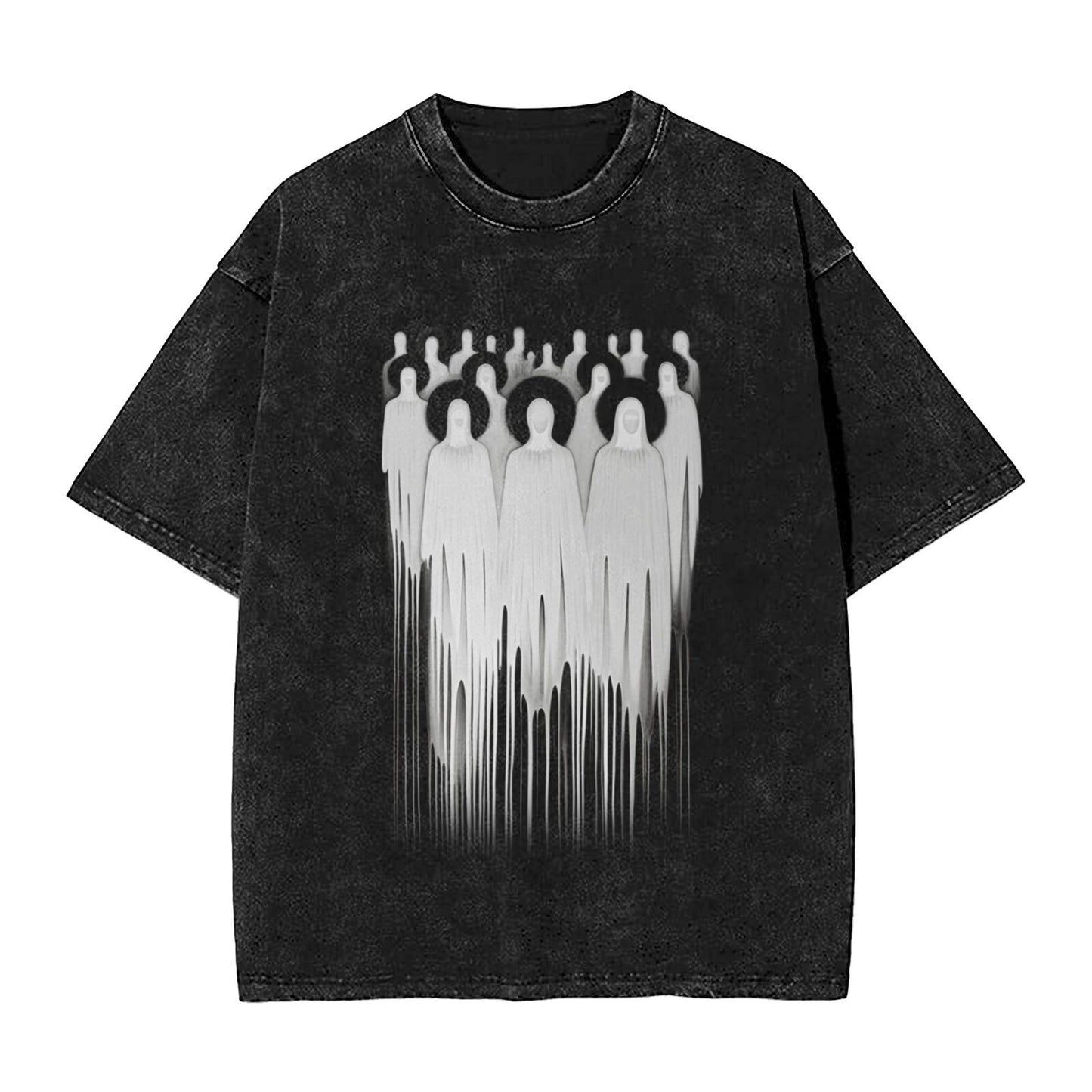Men's Classic Cotton Crew Neck T-Shirt - Lightweight Textured Fabric with Illustrated Prints for Casual Outfits GOT008W