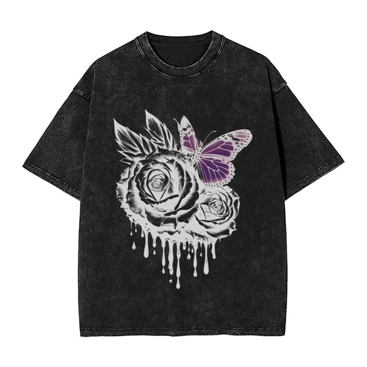 Oversized Cotton T-Shirt for Men - Wrinkle-Resistant & Breathable Fabric with Vintage-Inspired Graphic Prints GOT009W