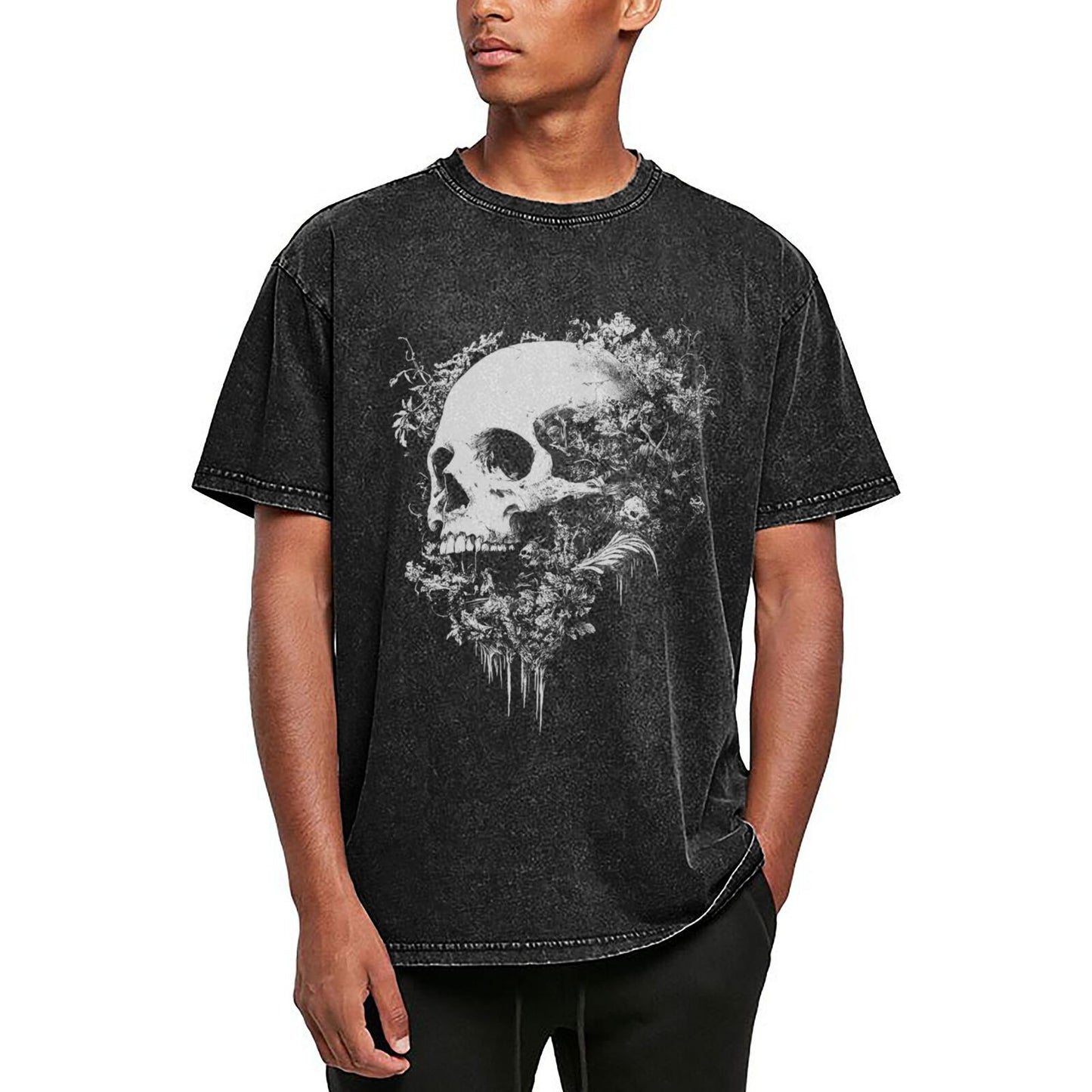 Mens Cotton T-Shirt - Soft Reinforced Neckline with Custom Prints for Everyday Style GOT010W