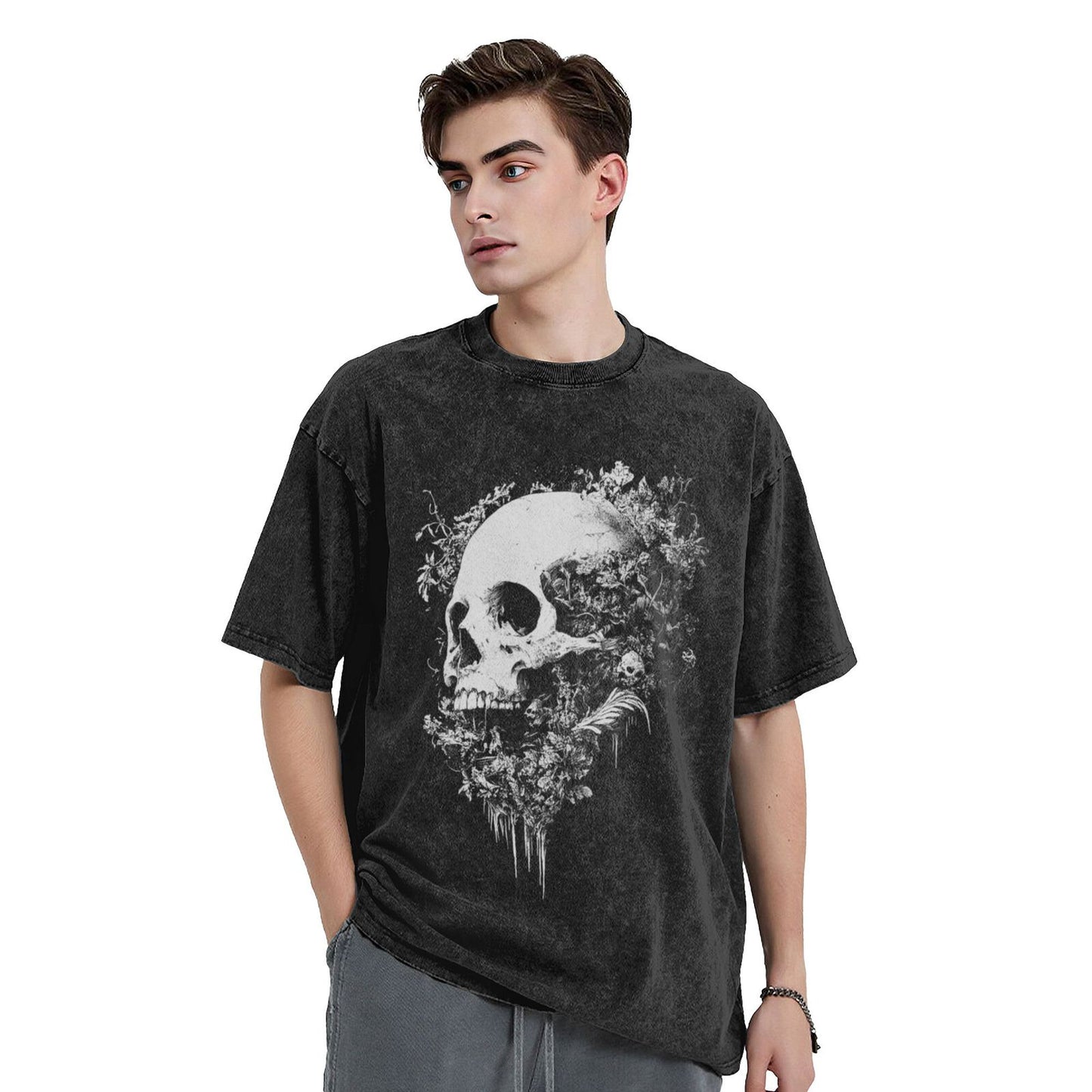 Mens Cotton T-Shirt - Soft Reinforced Neckline with Custom Prints for Everyday Style GOT010W