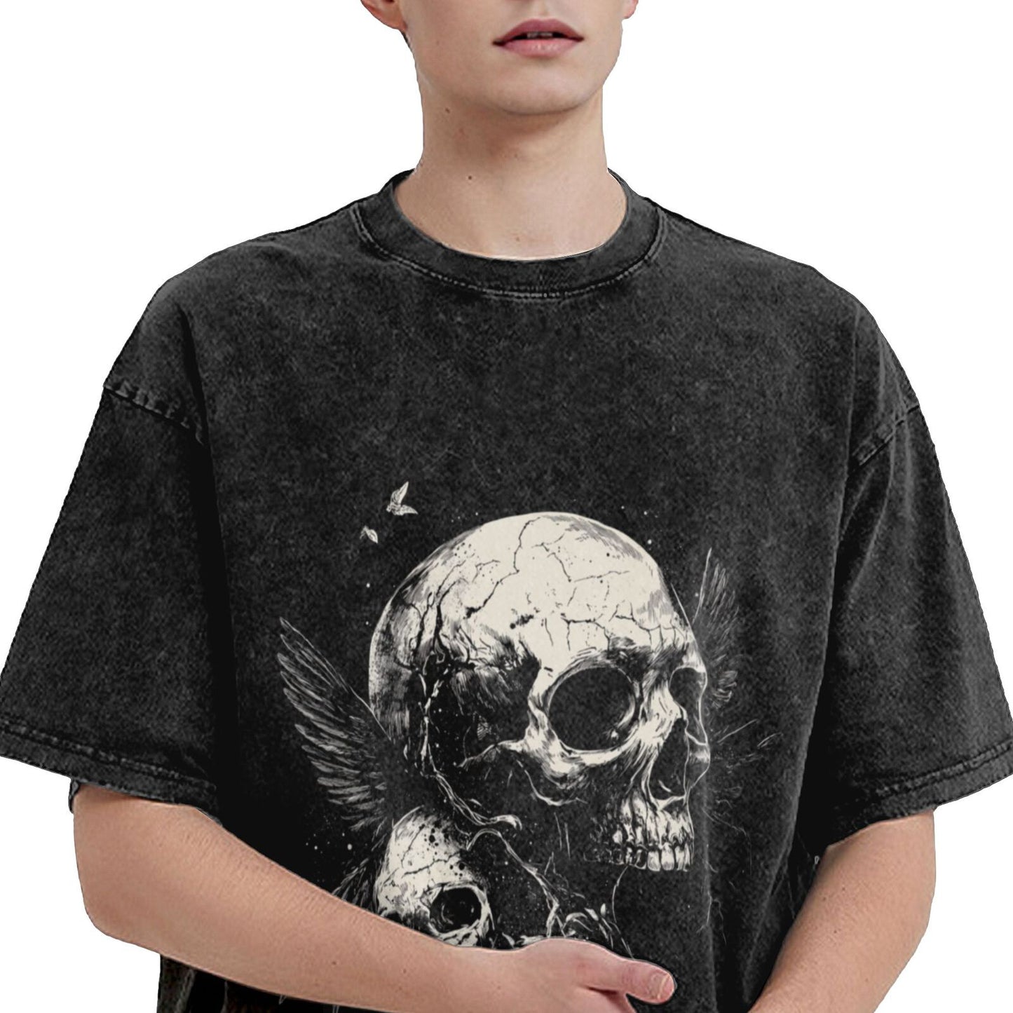 Mens Cotton T-Shirt - Soft Reinforced Neckline with Custom Prints for Everyday Style FZM001-GOT013Y