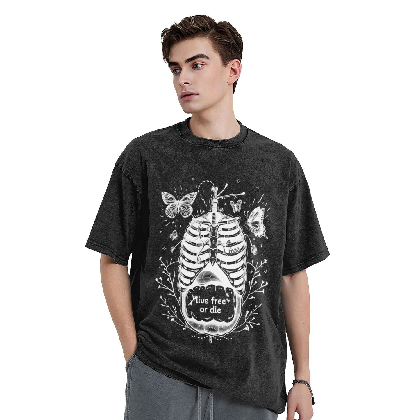 Men's Cotton T-Shirts Unisex Short Sleeves Casual T-Shirts for Men GOT016W