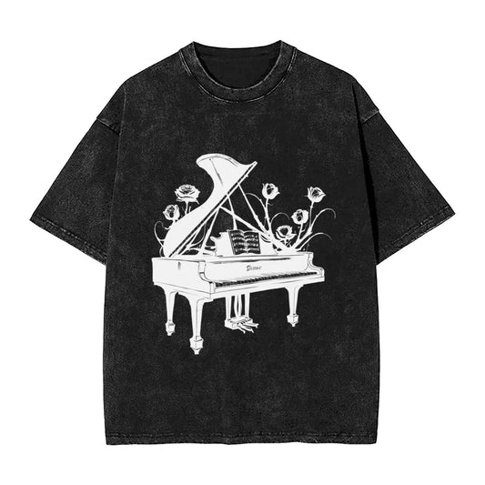 Unisex Cotton Short Sleeve T-Shirt - Year-Round Breathable Crew Neck Top with Playful Graphic T-Shirt GOT019W