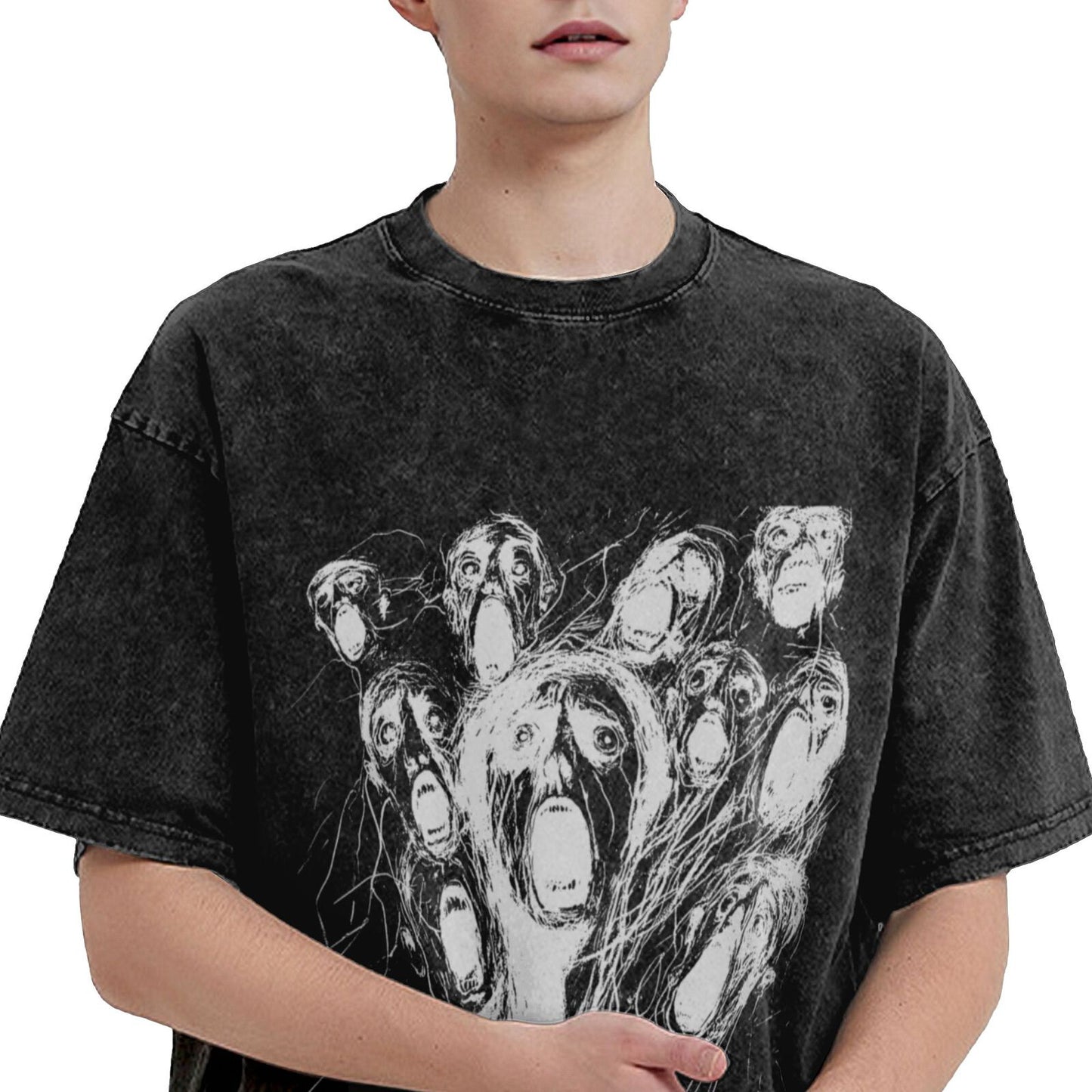 Unisex Cotton Short Sleeve T-Shirt - Year-Round Breathable Crew Neck Top with Playful Graphic T-Shirt GOT020W