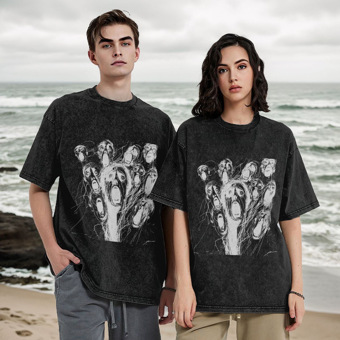 Unisex Cotton Short Sleeve T-Shirt - Year-Round Breathable Crew Neck Top with Playful Graphic T-Shirt GOT020W