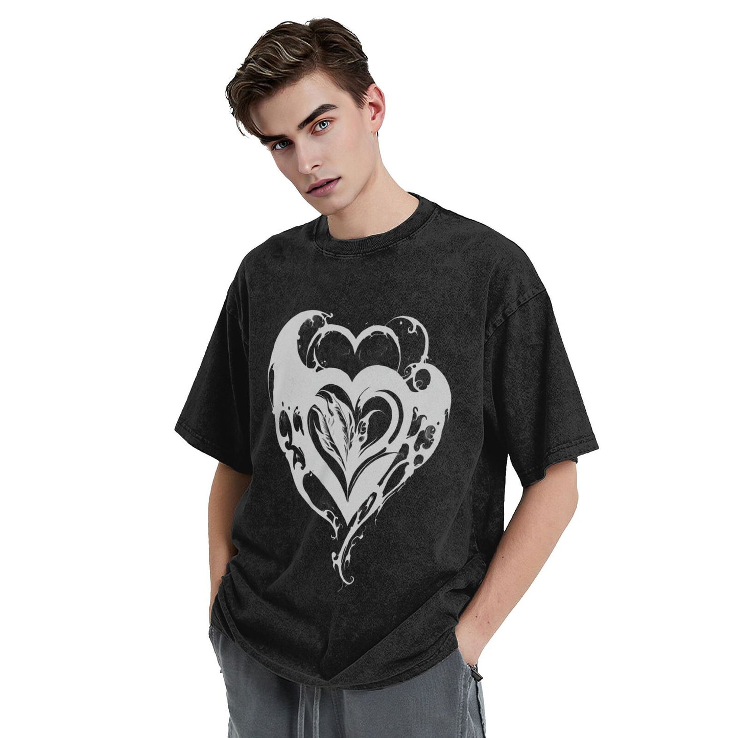 Men's Cotton T-Shirts Unisex Short Sleeves Casual T-Shirts for Men GOT021W