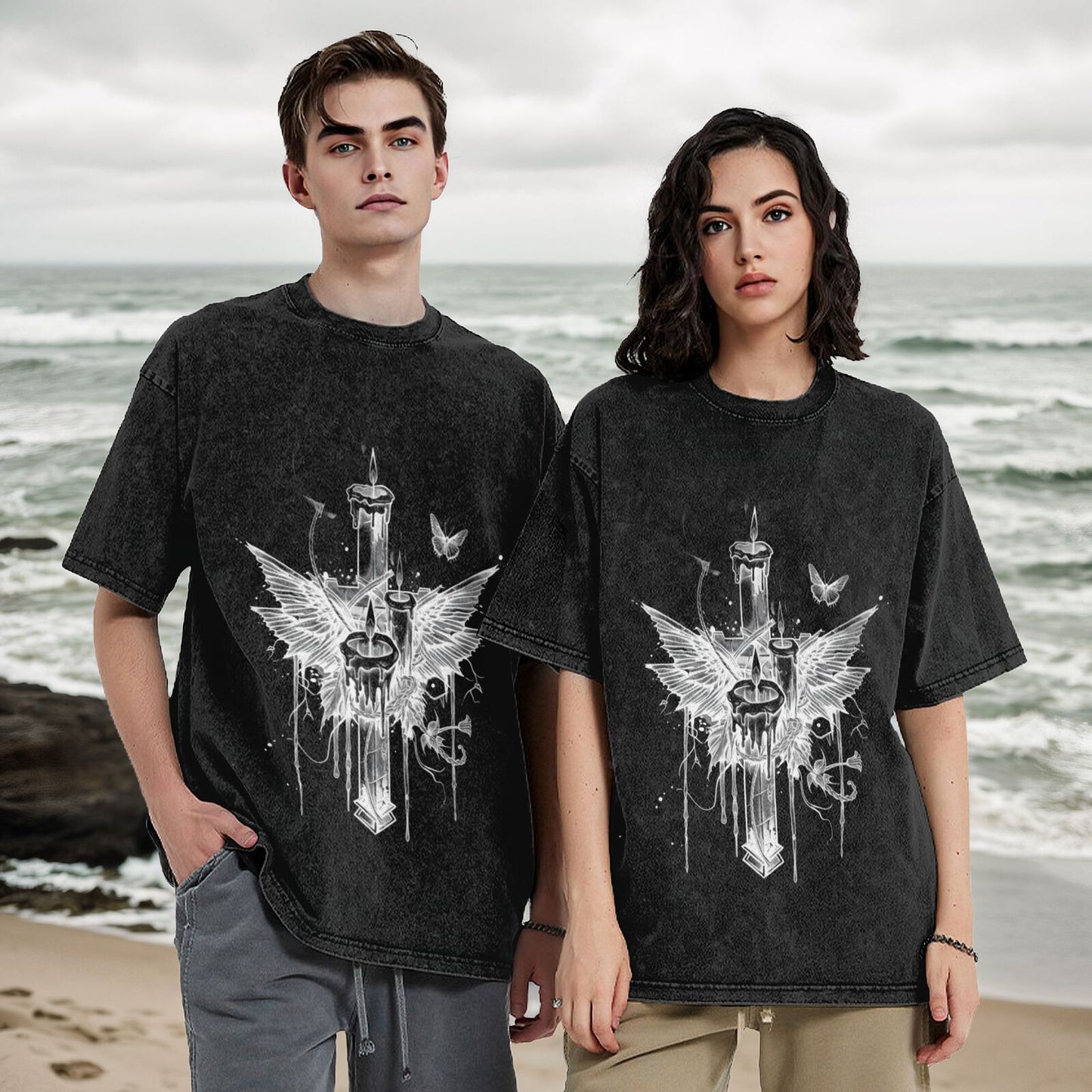 Men's Cotton T-Shirts Unisex Short Sleeves Casual T-Shirts for Men GOT024W