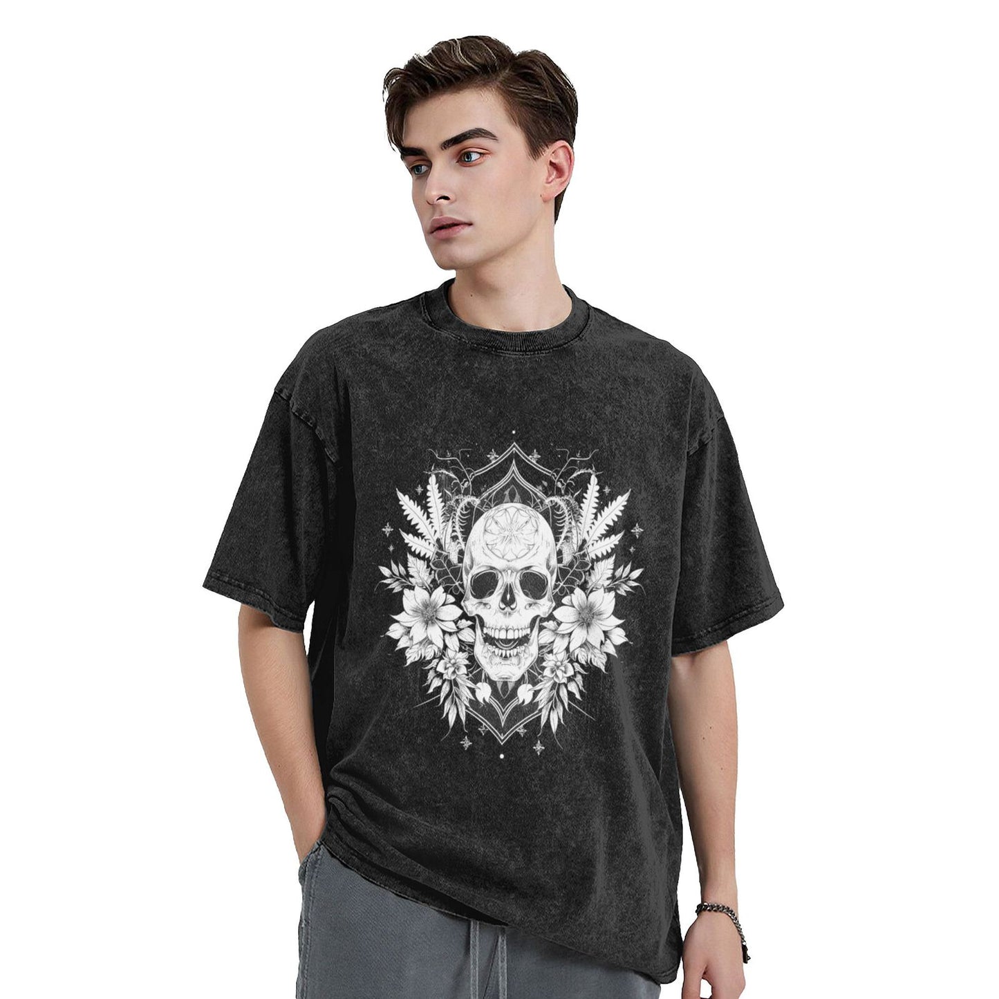 Men's Cotton T-Shirts Unisex Short Sleeves Casual T-Shirts for Men GOT026W