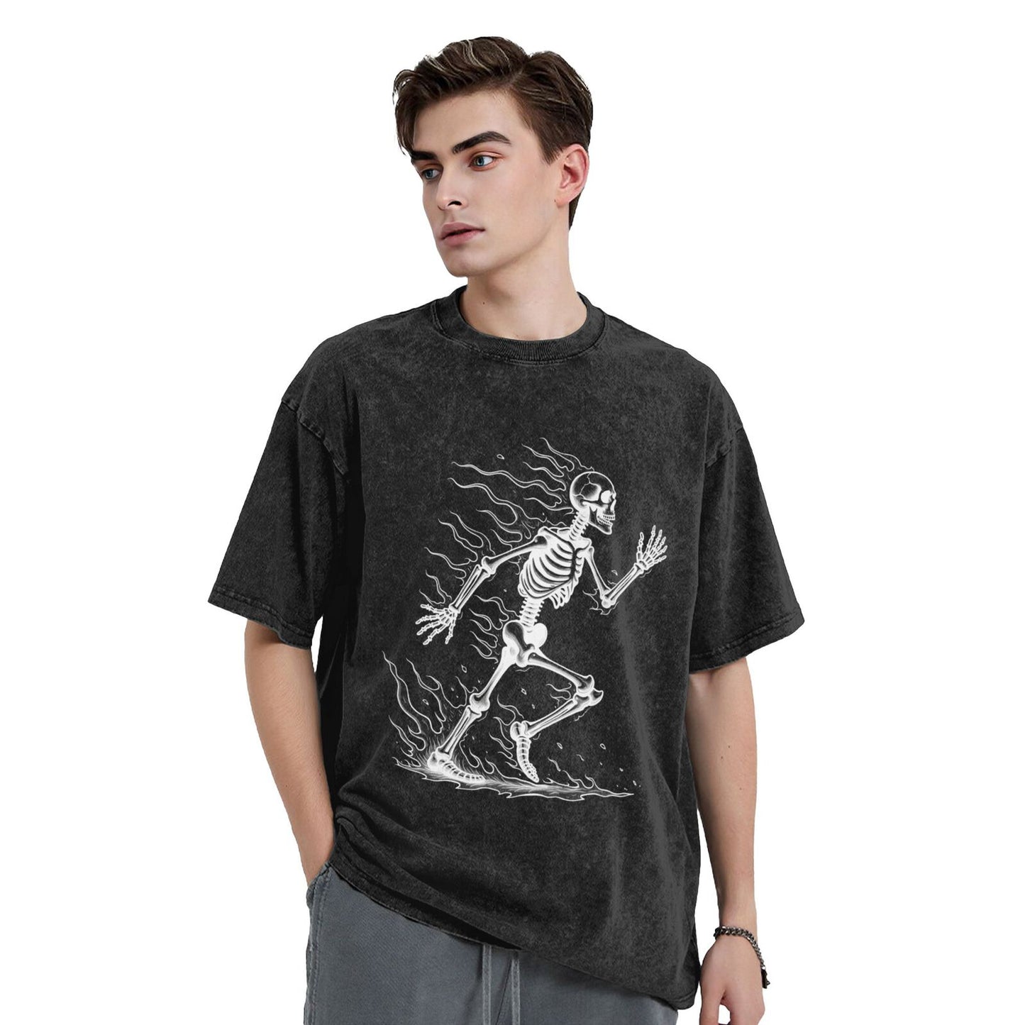 Men's Cotton T-Shirts Unisex Short Sleeves Casual T-Shirts for Men GOT096W