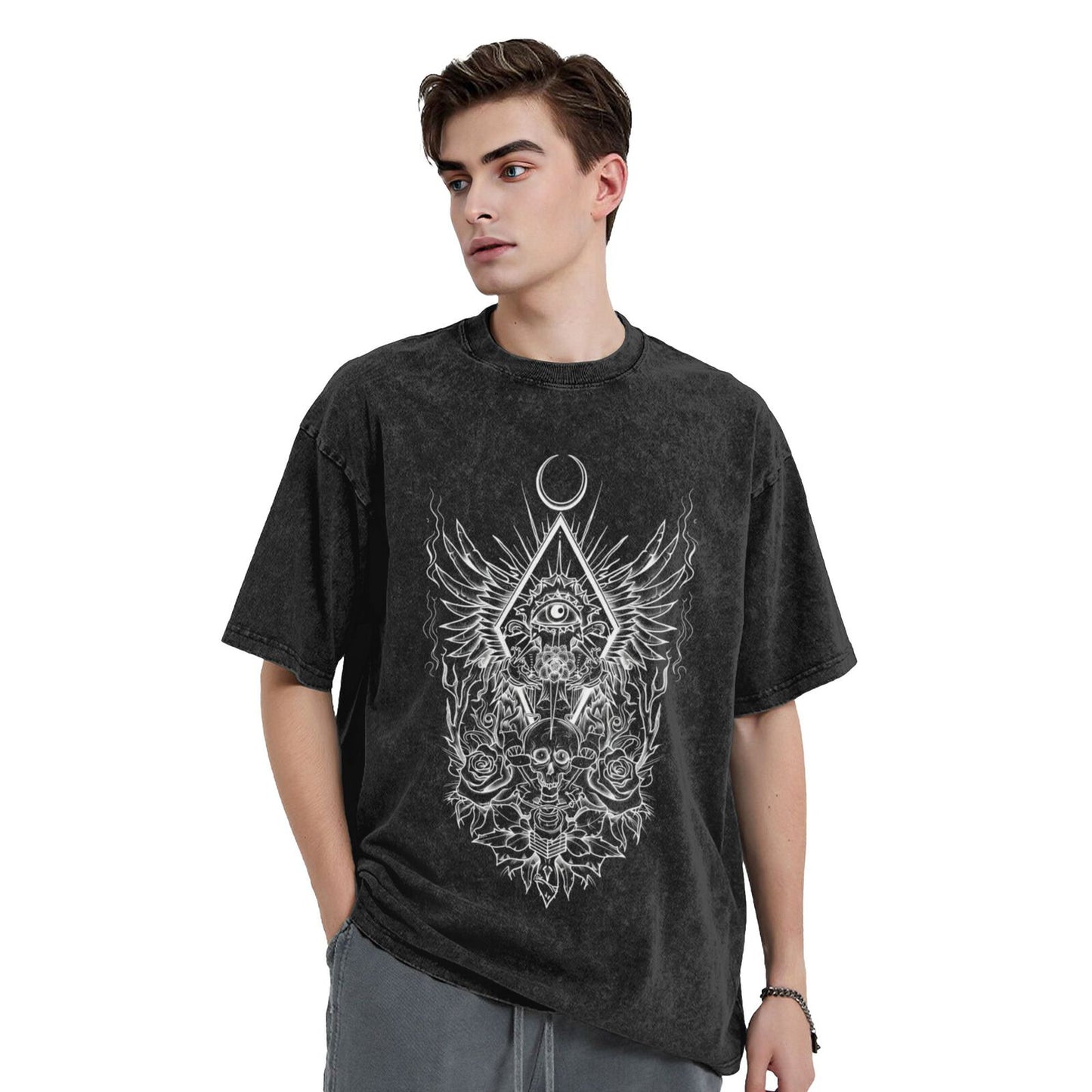 Men's Cotton T-Shirts Unisex Short Sleeves Casual T-Shirts for Men GOT054W