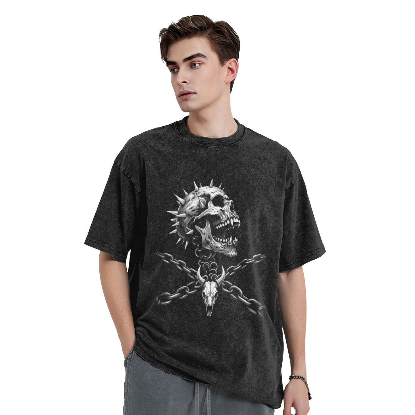 Men's Cotton T-Shirts Unisex Short Sleeves Casual T-Shirts for Men GOT132W