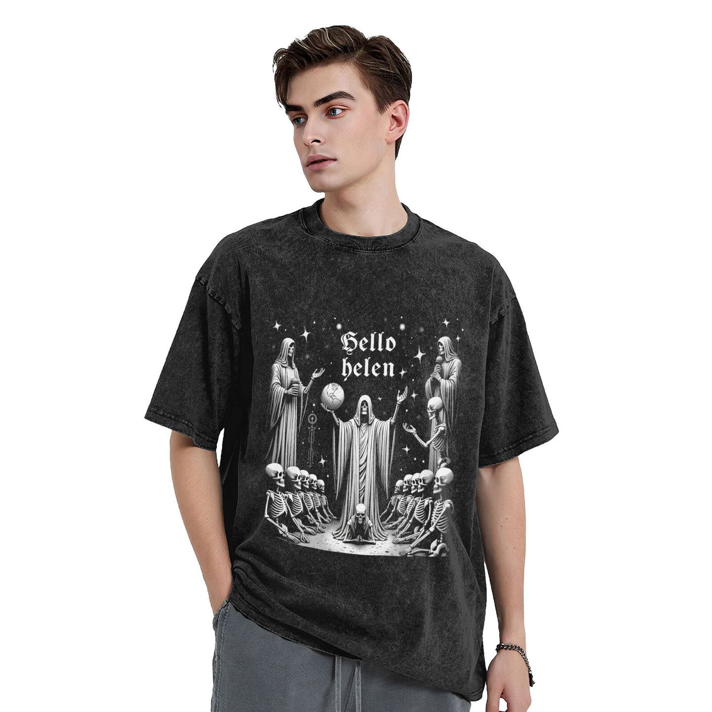 Men's Heavyweight Cotton Short Sleeve Crew Neck T-Shirt GOT107W