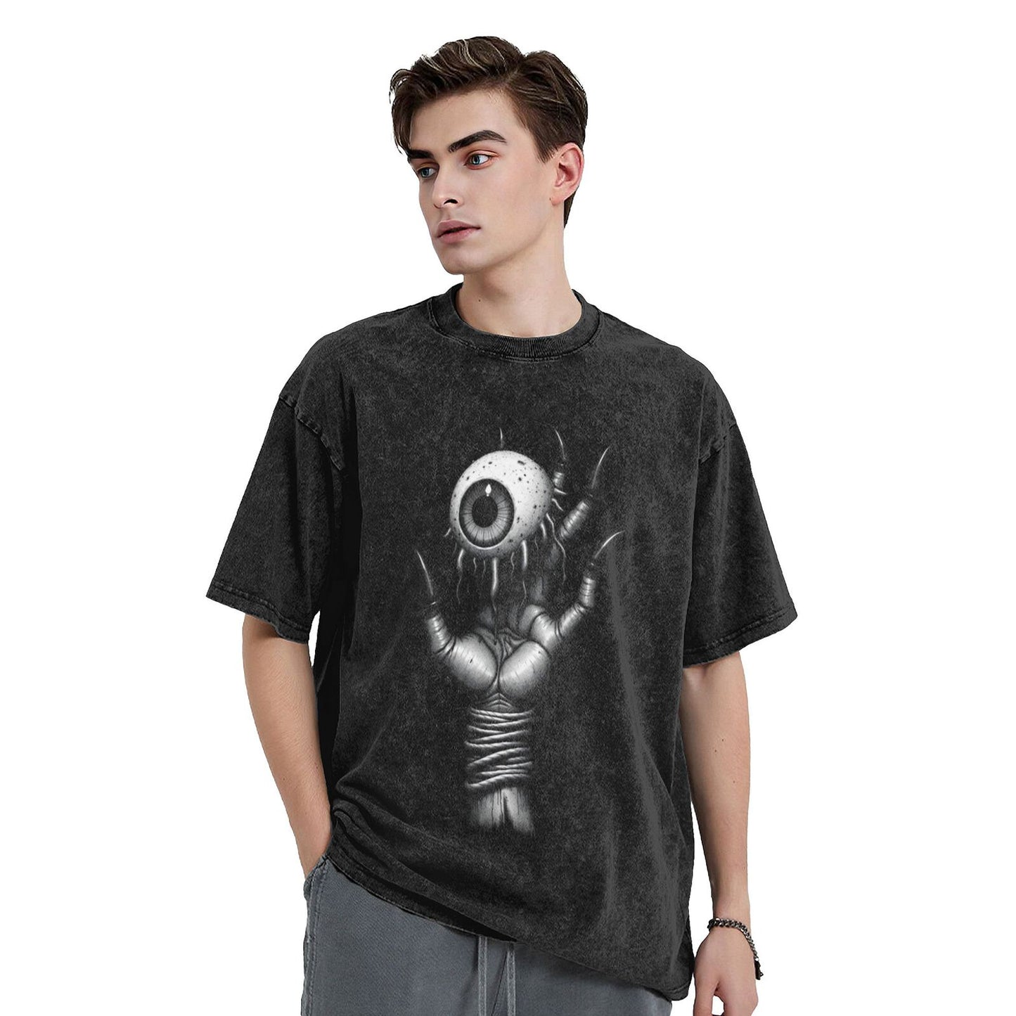 Men's Heavyweight Cotton Short Sleeve Crew Neck T-Shirt GOT103B