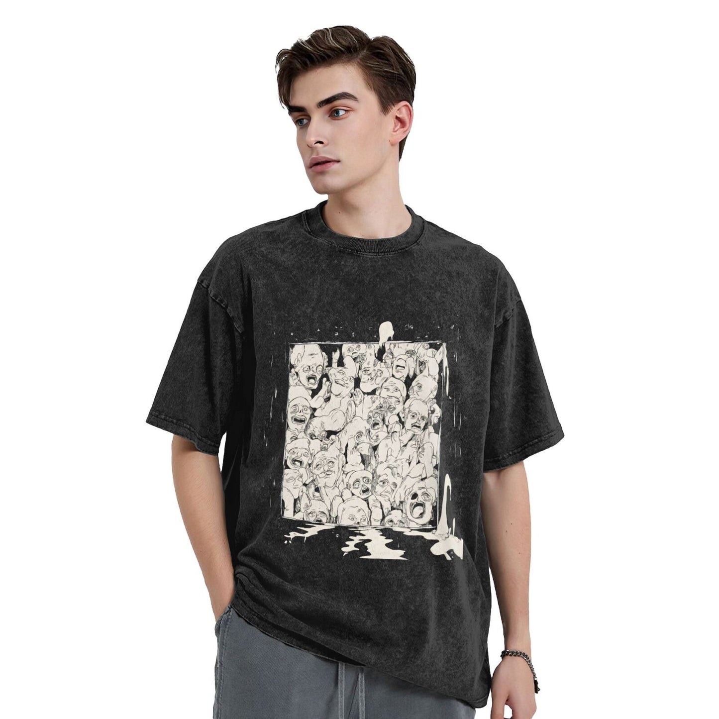 Men's Cotton T-Shirts Unisex Short Sleeves Casual T-Shirts for Men GOT097C