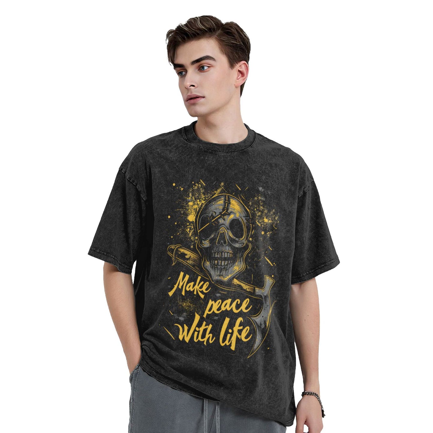 Mens T Shirt - Short Sleeve Breathable Workout Shirt with 4-Way Stretch Fresh Classic Tshirts GOT082Y