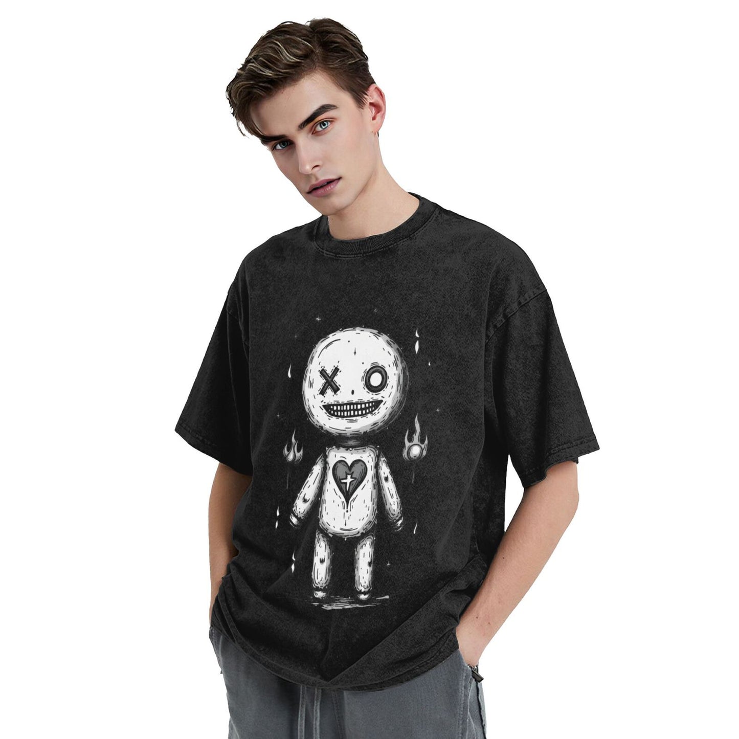 Men's Cotton T-Shirts Unisex Short Sleeves Casual T-Shirts for Men GOT094W