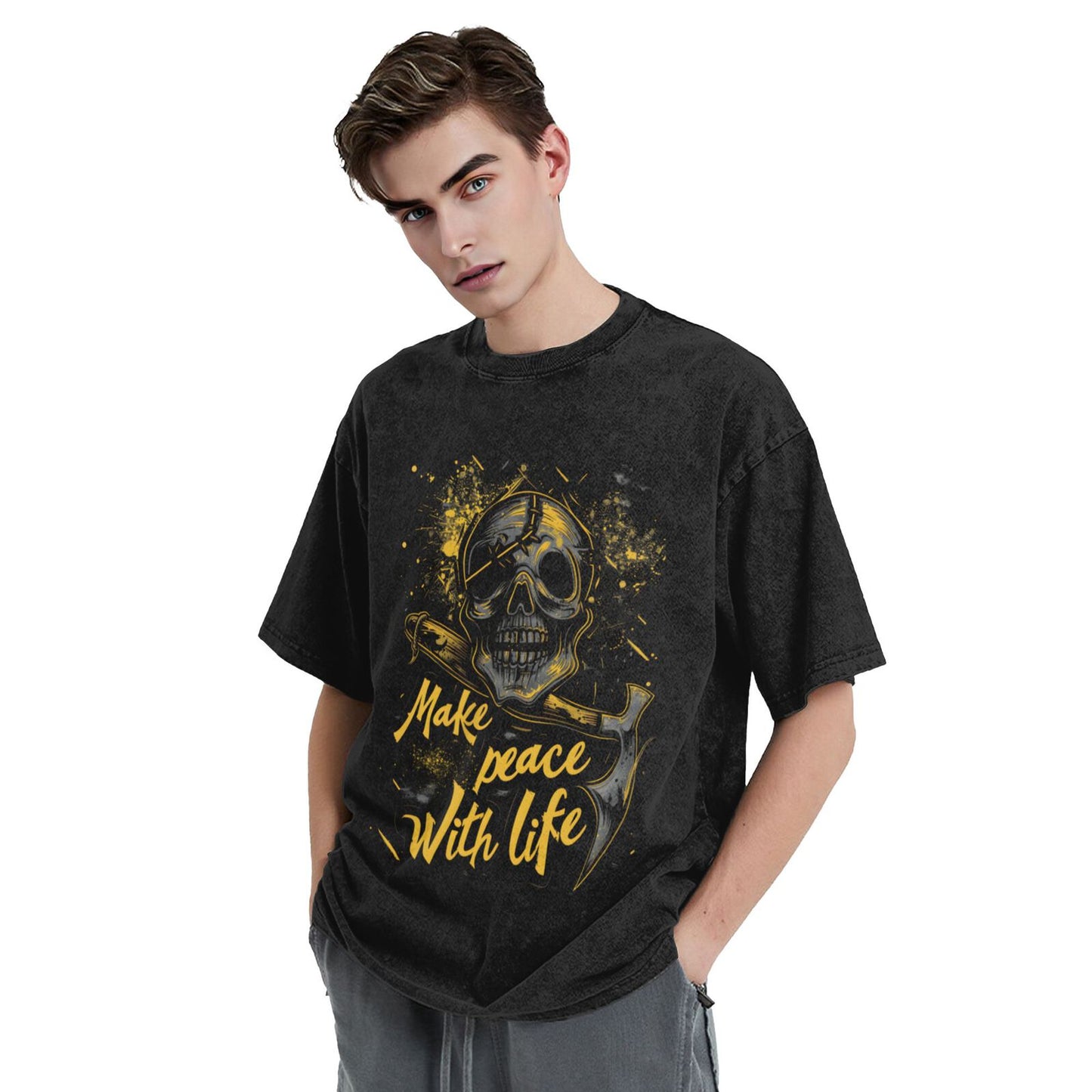 Mens T Shirt - Short Sleeve Breathable Workout Shirt with 4-Way Stretch Fresh Classic Tshirts GOT082Y