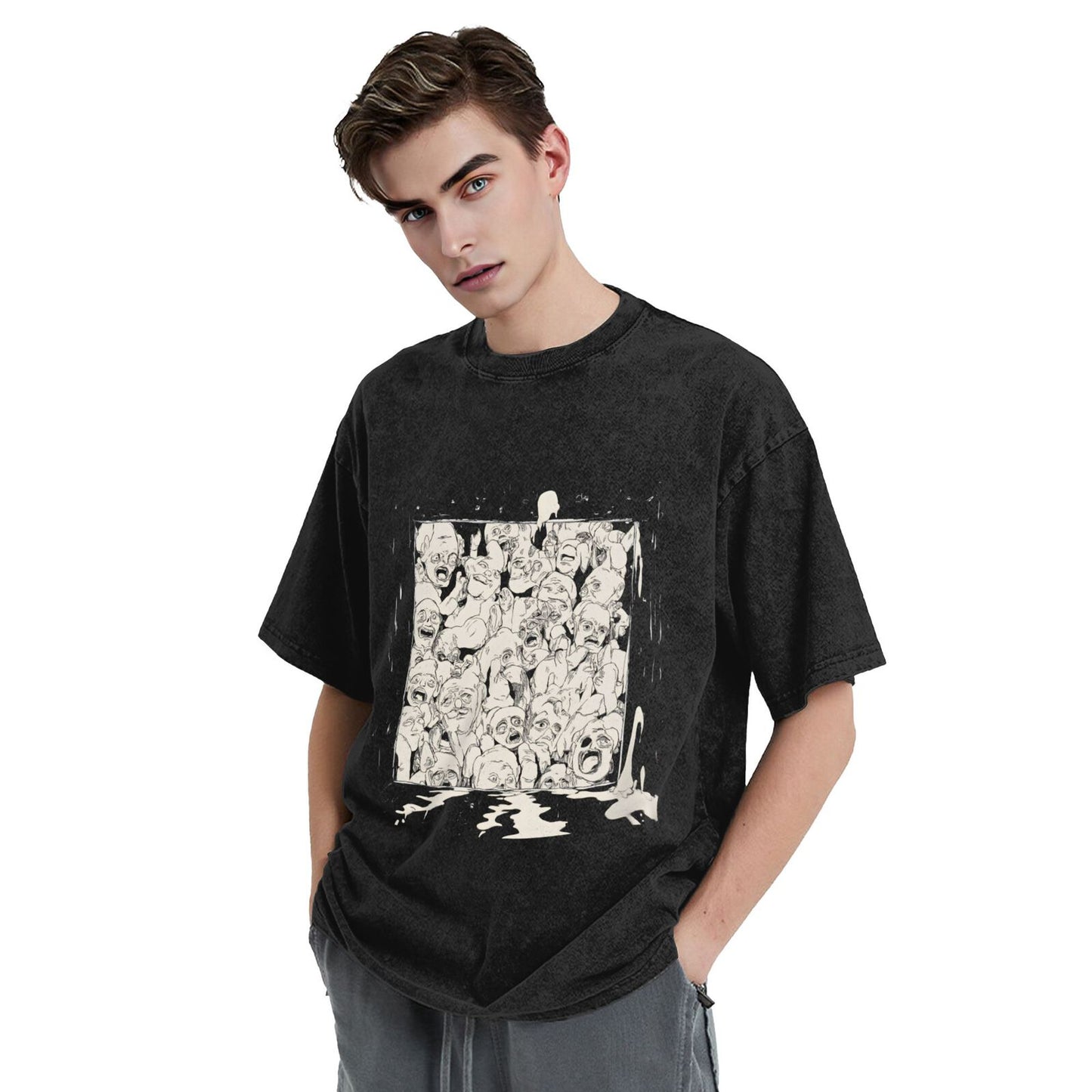 Men's Cotton T-Shirts Unisex Short Sleeves Casual T-Shirts for Men GOT097C