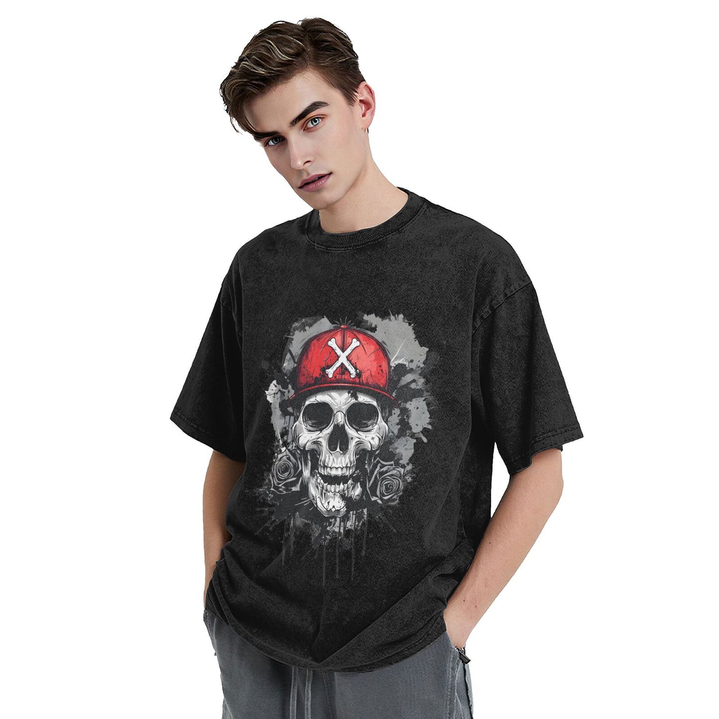 Men's Cotton T-Shirts Unisex Short Sleeves Casual T-Shirts for Men GOT051B