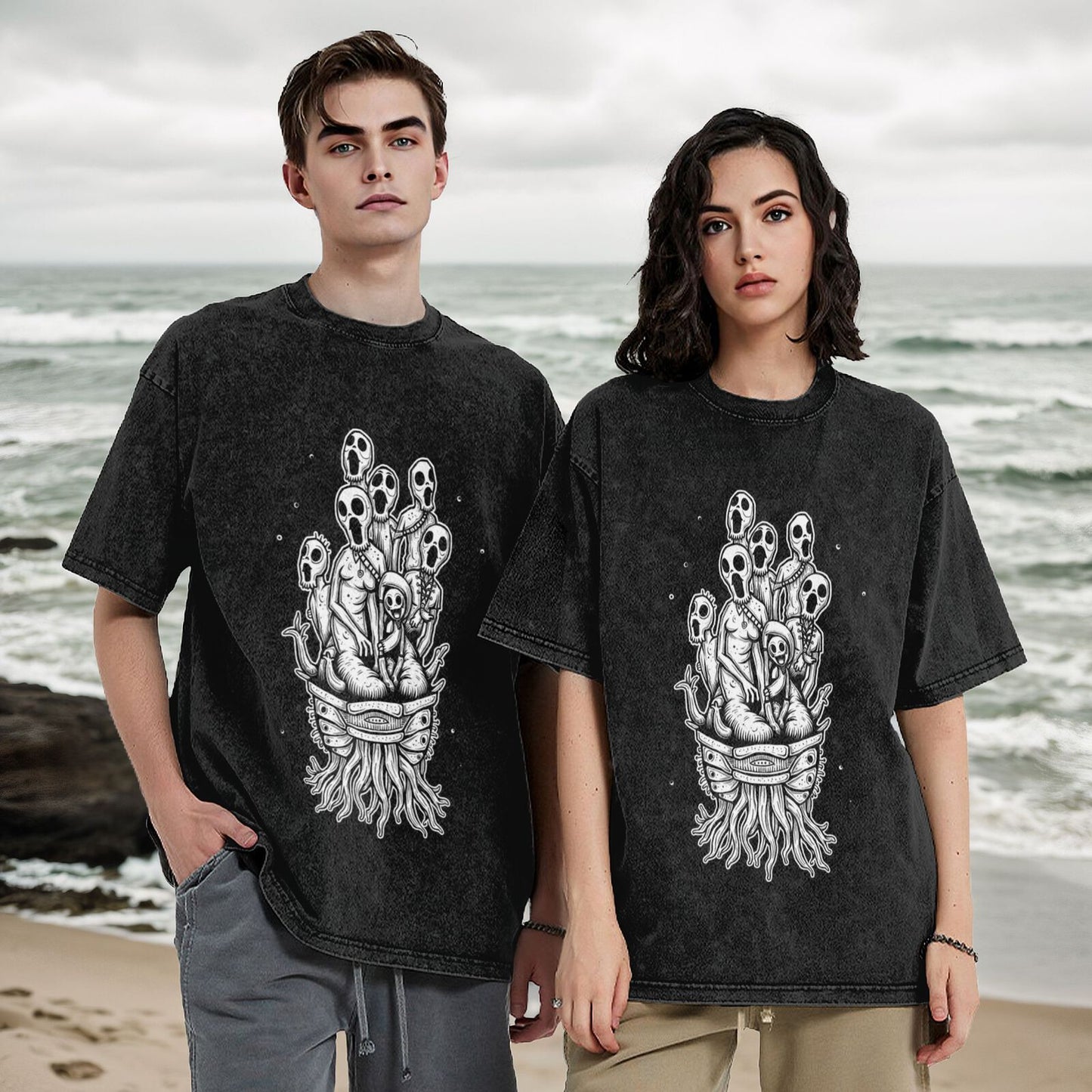 Men's Heavyweight Cotton Short Sleeve Crew Neck T-Shirt GOT106W