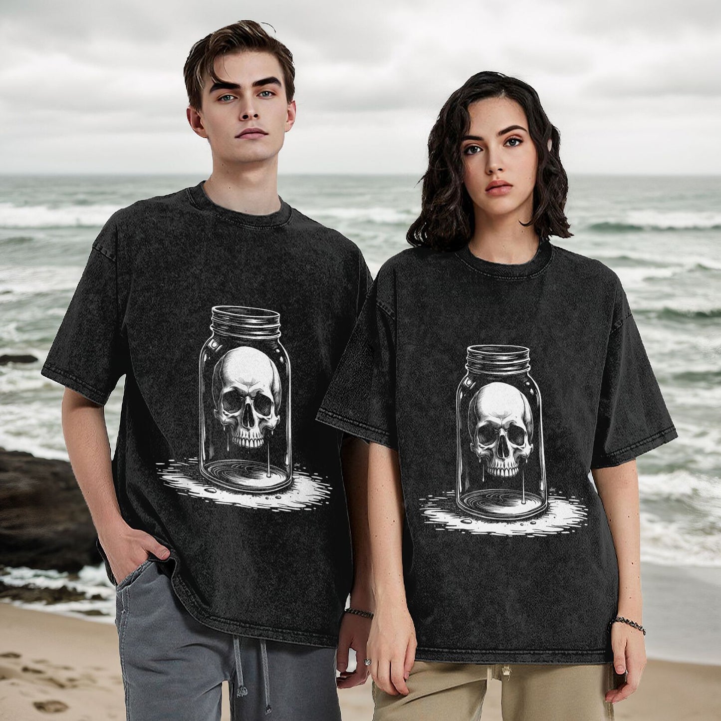 Men's Heavyweight Cotton Short Sleeve Crew Neck T-Shirt GOT105W