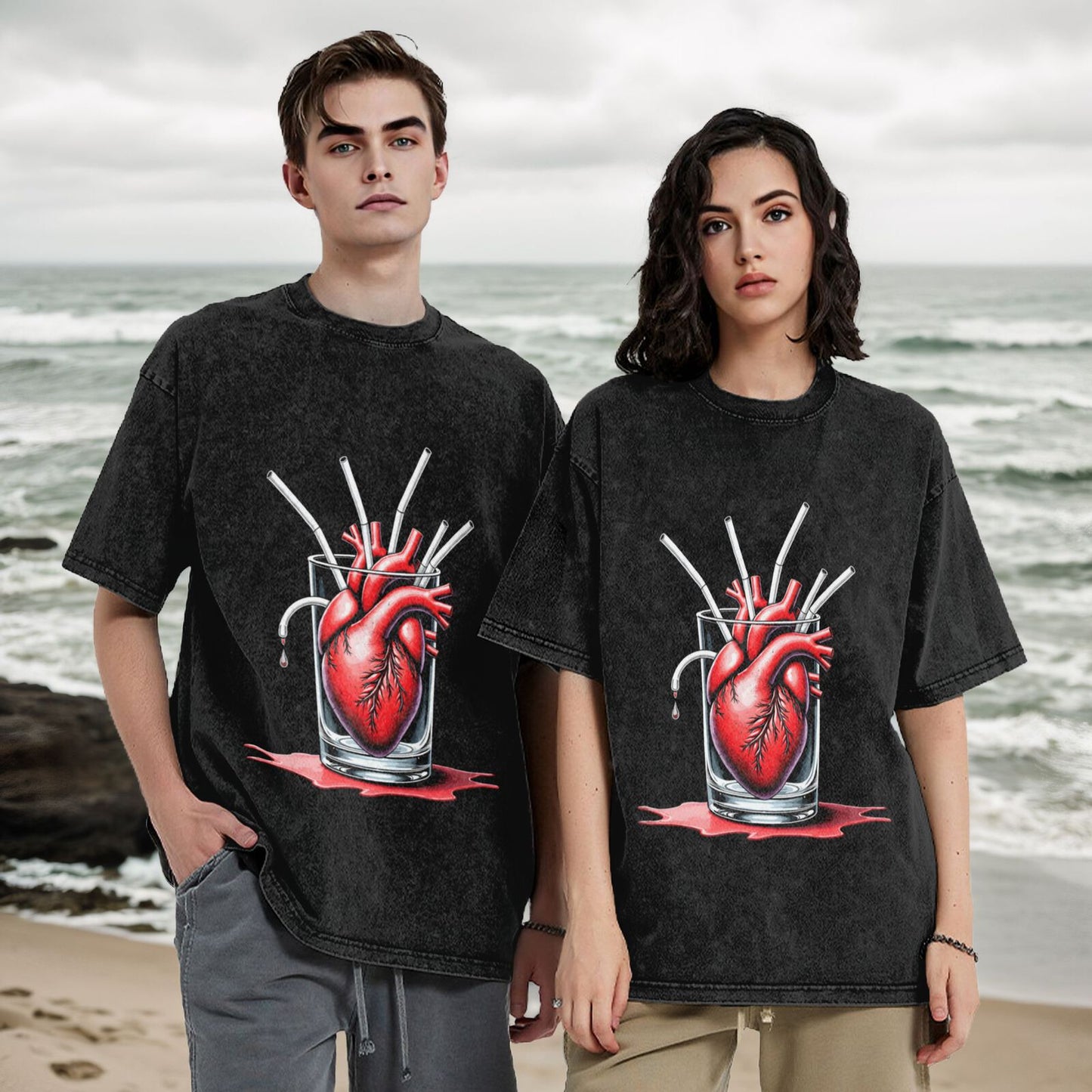 Men's Heavyweight Cotton Short Sleeve Crew Neck T-Shirt GOT109R
