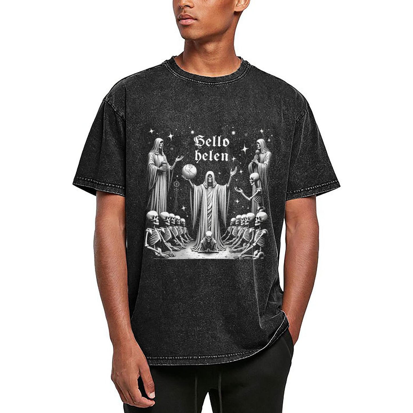 Men's Heavyweight Cotton Short Sleeve Crew Neck T-Shirt GOT107W