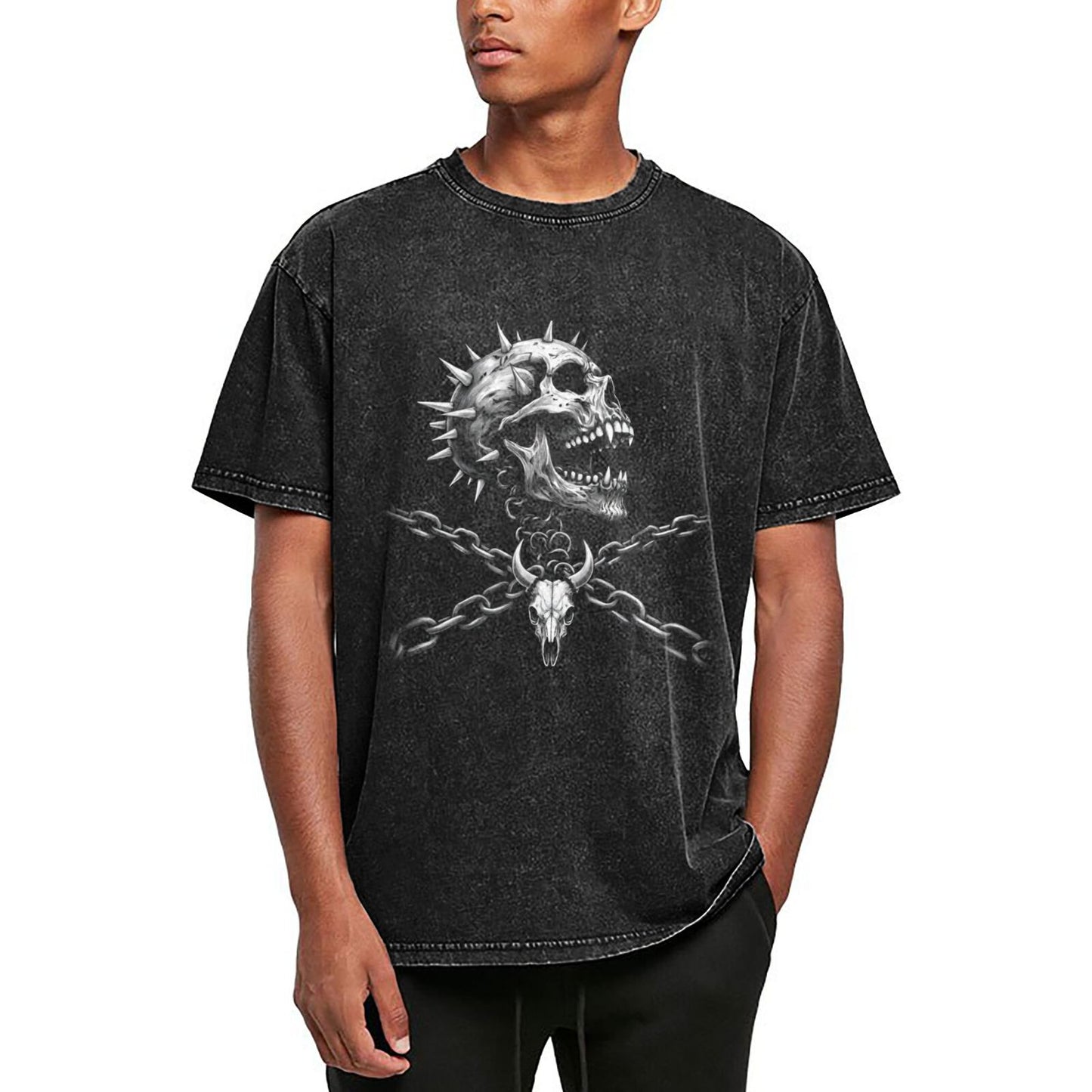 Men's Cotton T-Shirts Unisex Short Sleeves Casual T-Shirts for Men GOT132W