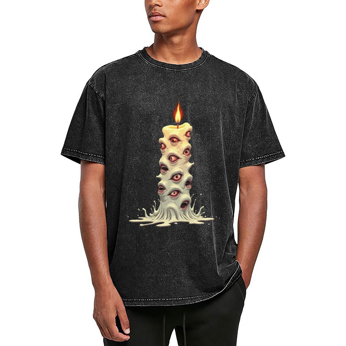 Men's Heavyweight Cotton Short Sleeve Crew Neck T-Shirt GOT110Y